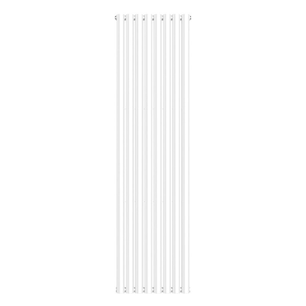 Vertical radiator Ellipse Double 480х1800-8, anticor, white