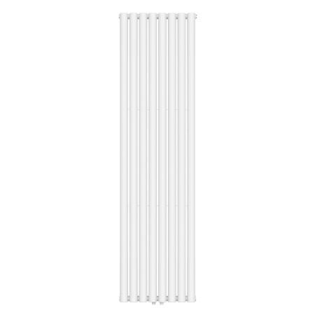 Вертикальний радіатор Ellipse Double 480х1800-8 (50 мм), anticor, білий