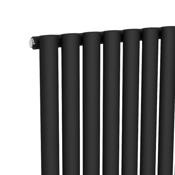 Vertical radiator Ellipse 480х1800-8, anticor, black moire