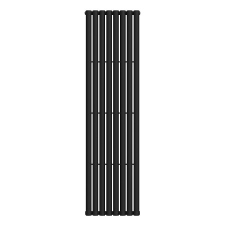 Vertical radiator Ellipse 480х1800-8, anticor, black moire