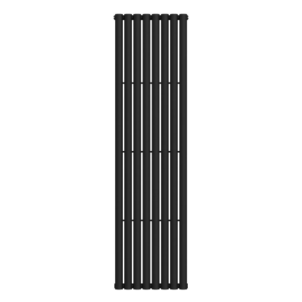 Vertical radiator Ellipse 480х1800-8, anticor, black moire