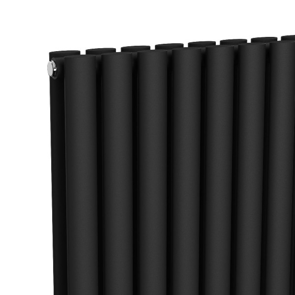 Vertical radiator Ellipse Double 480x1800-8, anticor, black moire