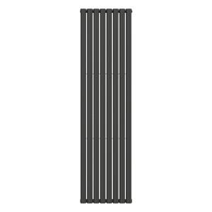 Вертикальний радіатор Ellipse Double 480х1800-8, anticor, чорний муар