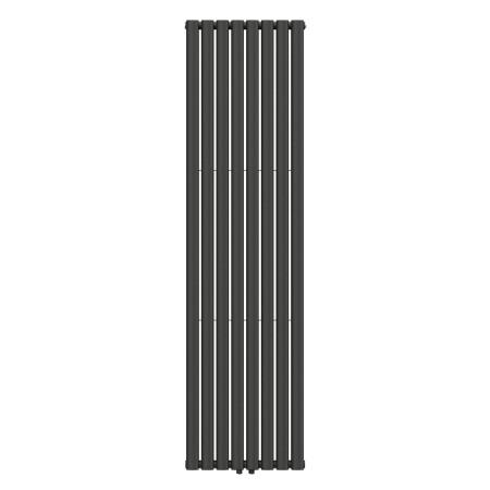 Вертикальный радиатор Ellipse Double 480х1800-8 (50 мм), anticor, черный муар
