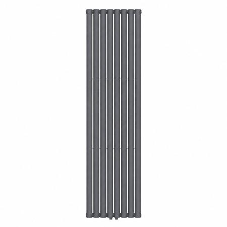 Вертикальный радиатор Ellipse Double 480х1800-8 (50 мм), антрацит серый