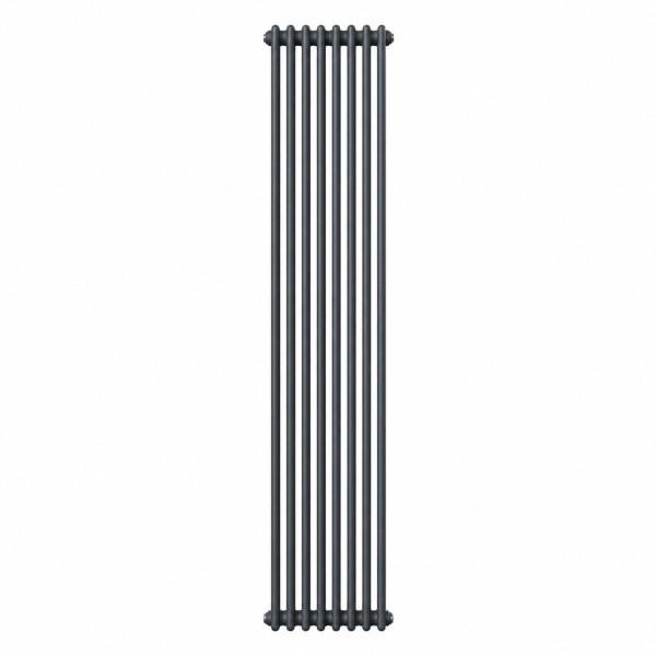 Вертикальний радіатор Calidum 2-8 380х1800, anticor, антрацит
