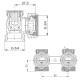 Angle Bottom Connection Valve Vario Term, 50 mm V-type (000M855A001)