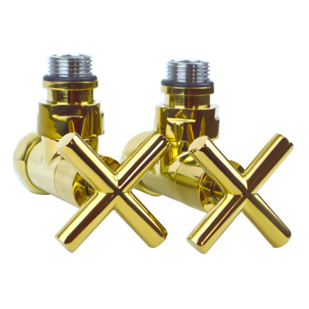 Premium corner tap 3/4" x 1/2", 2 pcs. gold