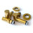 Corner tap for heating element, 1/2"x1/2", gold, 2 pcs.