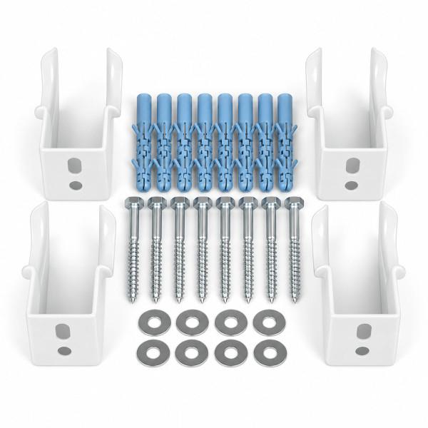 Mounting kit for NAVIN Calidum tubular radiators, white