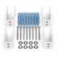 Mounting kit for NAVIN Calidum tubular radiators, white