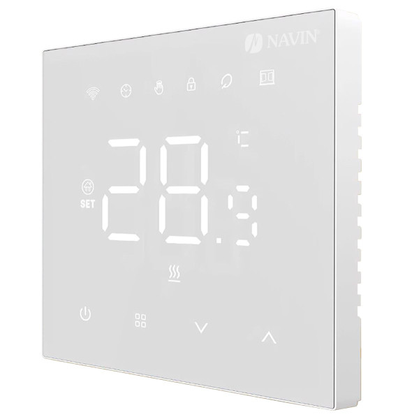 Thermostat NAVIN WT410 W-3A with Wi-Fi for gas boilers, white