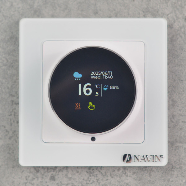 Терморегулятор для теплої підлоги EH20R-16A Wi-Fi Tuya, білий з зовнішнім датчиком температури