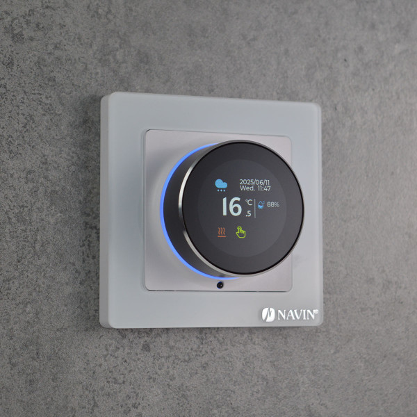 Терморегулятор для теплої підлоги EH20R-16A Wi-Fi Tuya, білий з зовнішнім датчиком температури