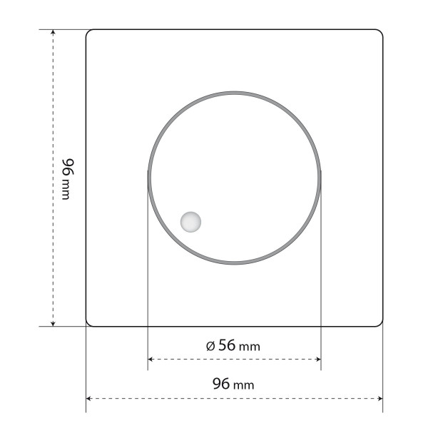 Терморегулятор механічний для теплої підлоги NAVIN EH84BM-16A, чорний матовий