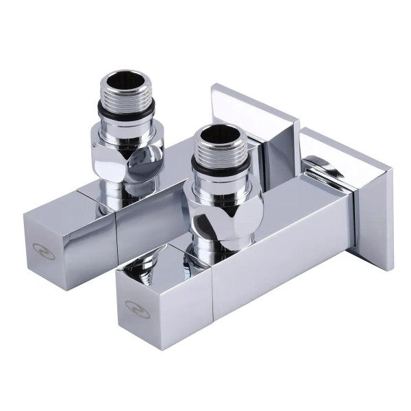 Кран кутовий подовжений Solomon CUBE CHROM 1/2"х1/2", 2шт.