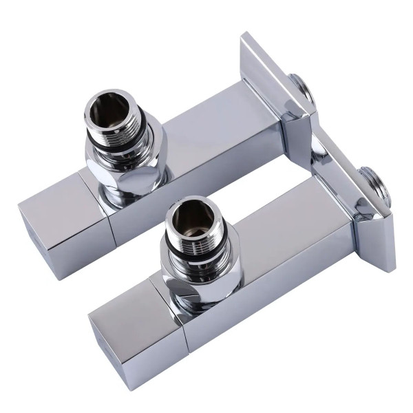 Кран кутовий подовжений Solomon CUBE CHROM 1/2"х1/2", 2шт.