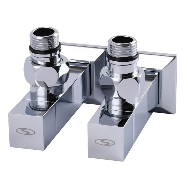 Кран кутовий подовжений Solomon CUBE CHROM 1/2"х1/2", 2шт.