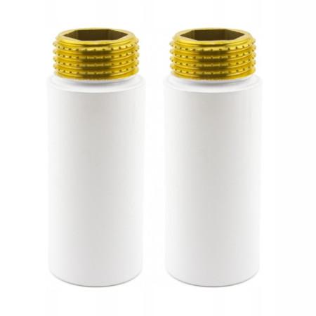 Комплект подовжувачів NAVIN M22×1,5 × 1/2", 50 мм, білий, 2 шт