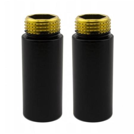 Комплект подовжувачів NAVIN M22×1,5 × 1/2", 50 мм, чорний муар, 2 шт