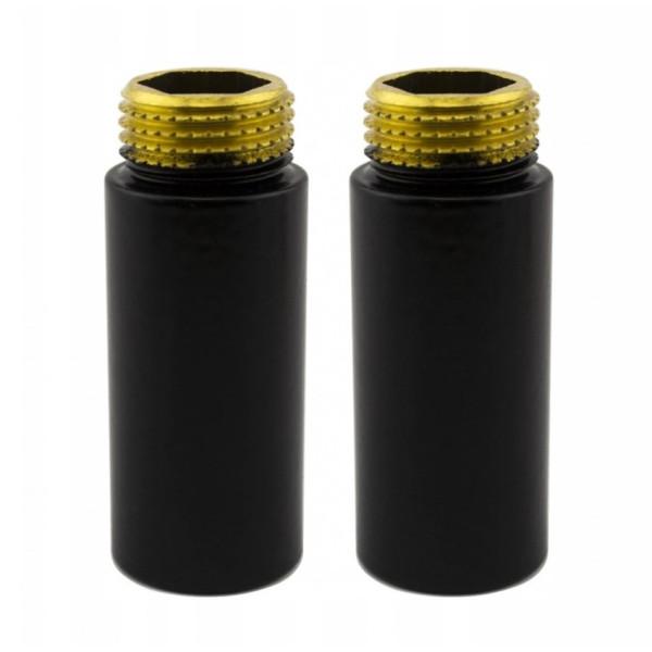 Комплект подовжувачів NAVIN M22×1,5 × 1/2", 50 мм, чорний муар, комплект - 2шт