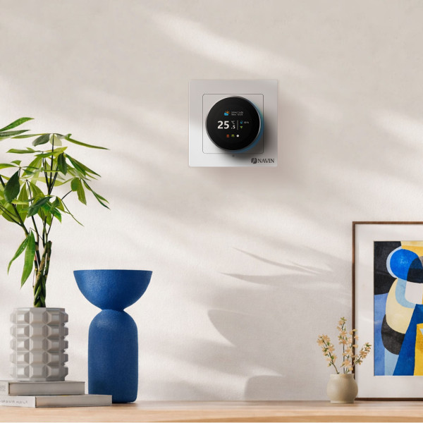 Терморегулятор для теплої підлоги EH20R-16A Wi-Fi Tuya, білий з зовнішнім датчиком температури