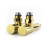 Raftec corner valve for  towel rail 1/2 "x1/2", elongated, gold, 2 pcs.
