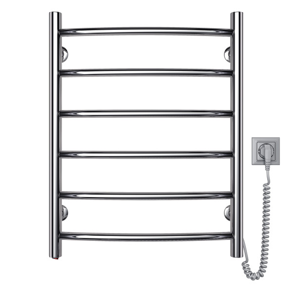 Electric heated towel rail NAVIN Camellia 480x600 right