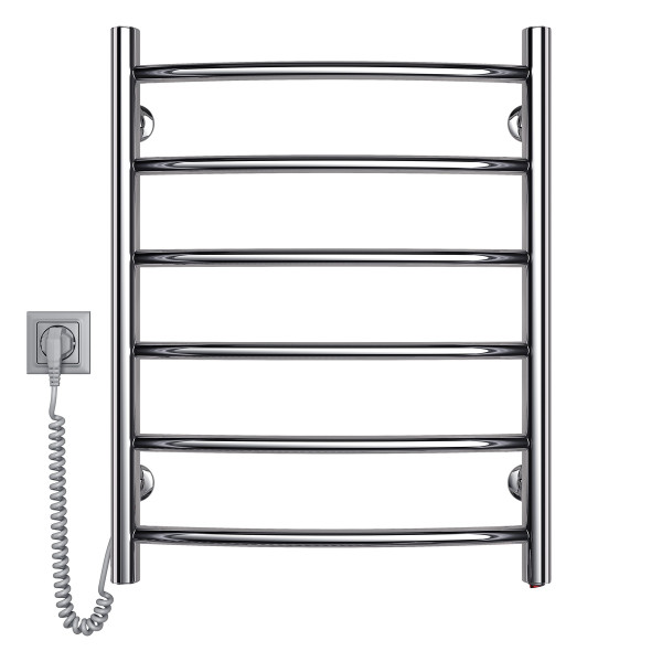 Electric heated towel rail NAVIN Camellia 480x600 left