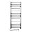 Electric heated towel rail made of stainless steel Navin Grandis 480x1200 Sensor left with timer, polished