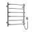 Heated towel rail Omega 530x600 right