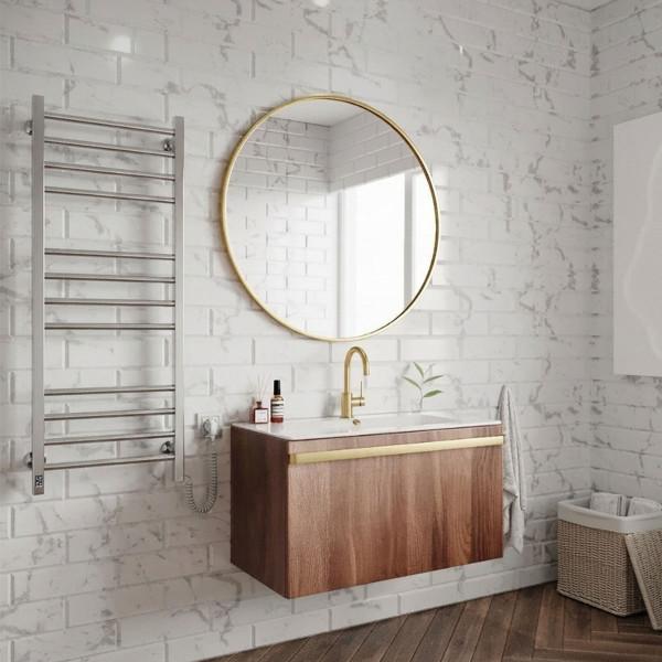 Електрична нержавіюча рушникосушарка NAVIN Класик Квадро 500х1200 Sensor з Wi-Fi, права