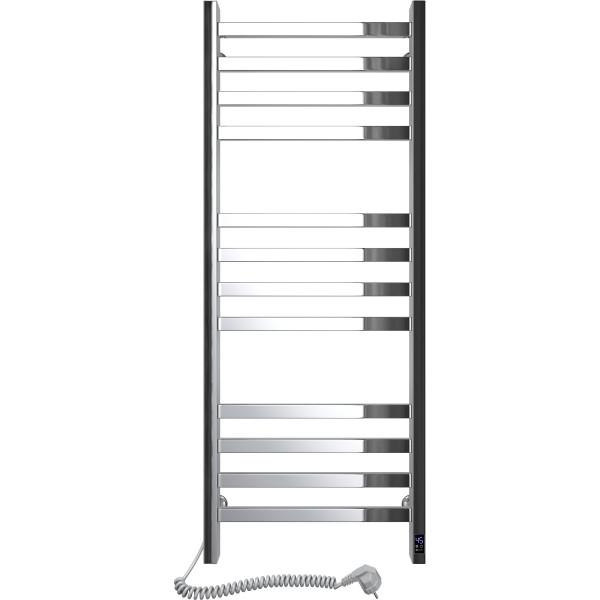 Электрическая полотенцесушитель из нержавеющей стали NAVIN Авангард 480х1200 Sensor с Wi-Fi, левосторонний