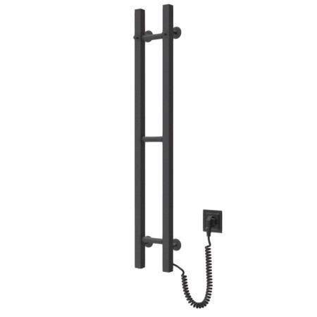 Heated towel rail Silhouette Quadro 160x1000 right, black moiré