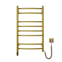 Нержавіюча рушникосушарка електрична NAVIN Камелія 480х800 Sensor, золото, права