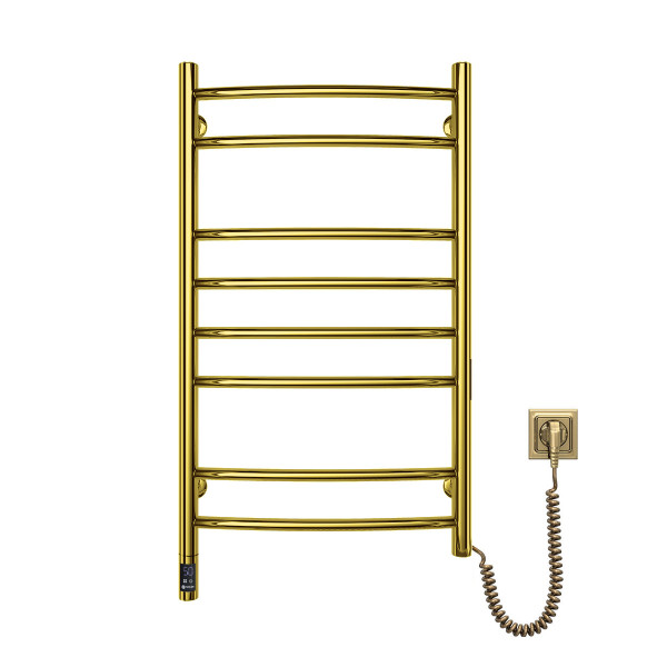 Нержавіюча рушникосушарка електрична NAVIN Камелія 480х800 Sensor, золото, права