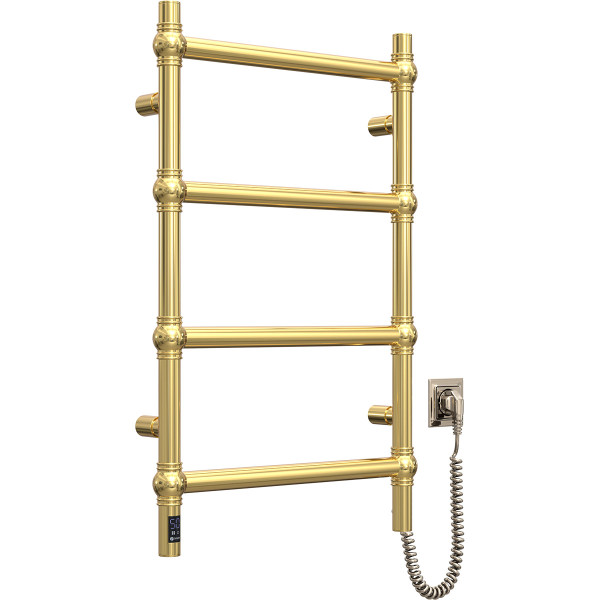 Stainless electric towel rail Navin Retro 500x800 Sensor right-hand, under gold