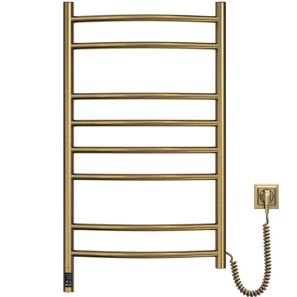 Electric heated towel rail NAVIN Camellia 480x800 Sensor right bronze