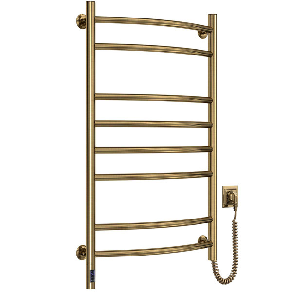 Electric heated towel rail NAVIN Camellia 480x800 Sensor right bronze