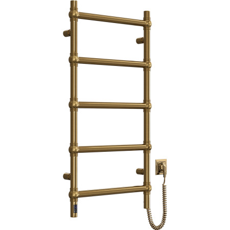 Electric heated towel rail Retro 500x1000 Sensor, right bronze