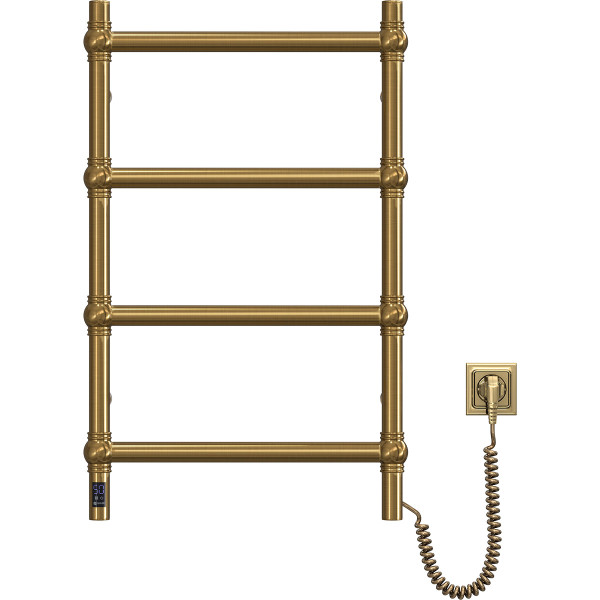 Electric heated towel rail Retro 500x800 Sensor, right, bronze