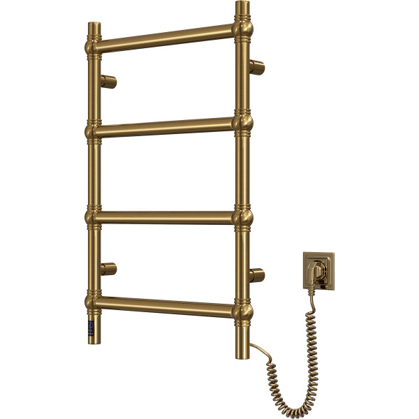 Electric heated towel rail Retro 500x800 Sensor, right, bronze