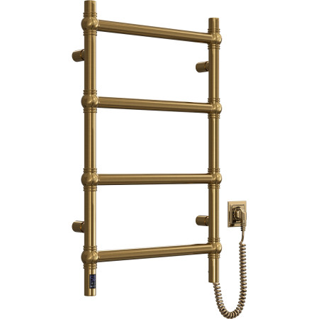 Electric heated towel rail Retro 500x800 Sensor, right bronze