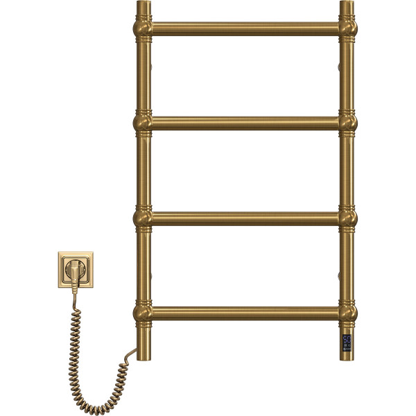 Electric heated towel rail Retro 500x800 Sensor stainless steel • left-handed • bronze