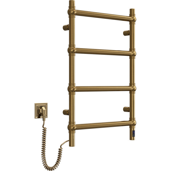 Electric heated towel rail Retro 500x800 Sensor stainless steel • left-handed • bronze