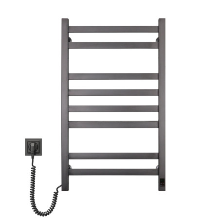 Рушникосушка електрична нержавіюча NAVIN Авангард 480х800 Sensor, Gun Metal, лівобічна з таймером Рушникосушка електрична нержавіюча NAVIN Авангард 480х800 Sensor, Gun Metal, лівобічна з таймером