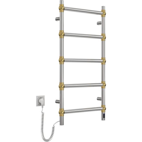 Рушникосушарка нержавіюча електрична Navin Retro 500х1000 Sensor з Wi-Fi колір золоті кулі, ліва