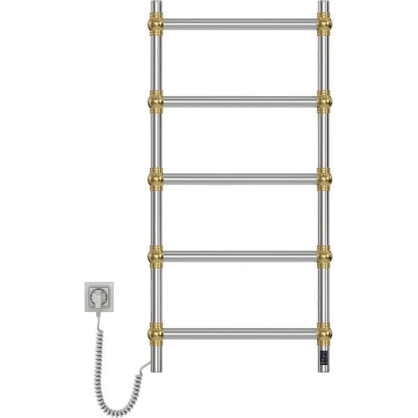 Рушникосушарка нержавіюча електрична Navin Retro 500х1000 Sensor з Wi-Fi колір золоті кулі, ліва