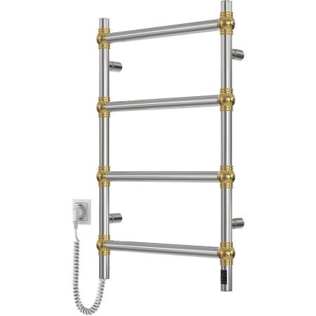 Полотенцесушитель нержавеющий электрический Navin Retro 500х800 Sensor с Wi-Fi цвет золотые шары, левый