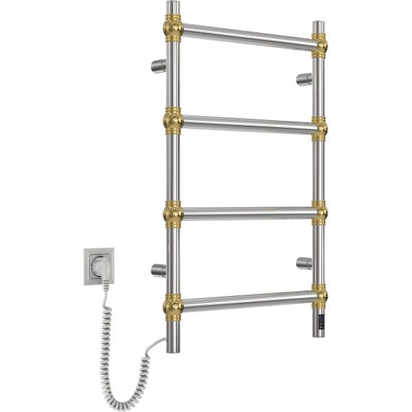 Полотенцесушитель нержавеющий электрический Navin Retro 500х800 Sensor с Wi-Fi цвет золотые шары, левый